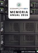 Portada de la Memoria Anual 2016 de la Fundación COMPUTAEX