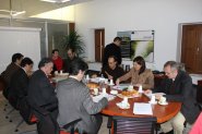Imagen de la reunión entre Unidad Genética Infanta Cristina, UEx y COMPUTAEX