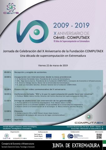 Jornada de Celebración del X Aniversario de la Fundación COMPUTAEX. Una década de Supercomputación en Extremadura.