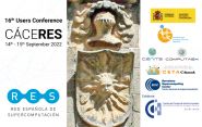 La Red Española de Supercomputación (RES), celebra en Cáceres su 16ª Conferencia de Usuarios.